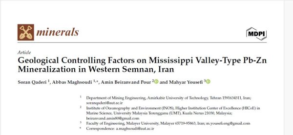 Geological controlling factors on Mississippi Valley-type mineralization in western Semnan, Iran